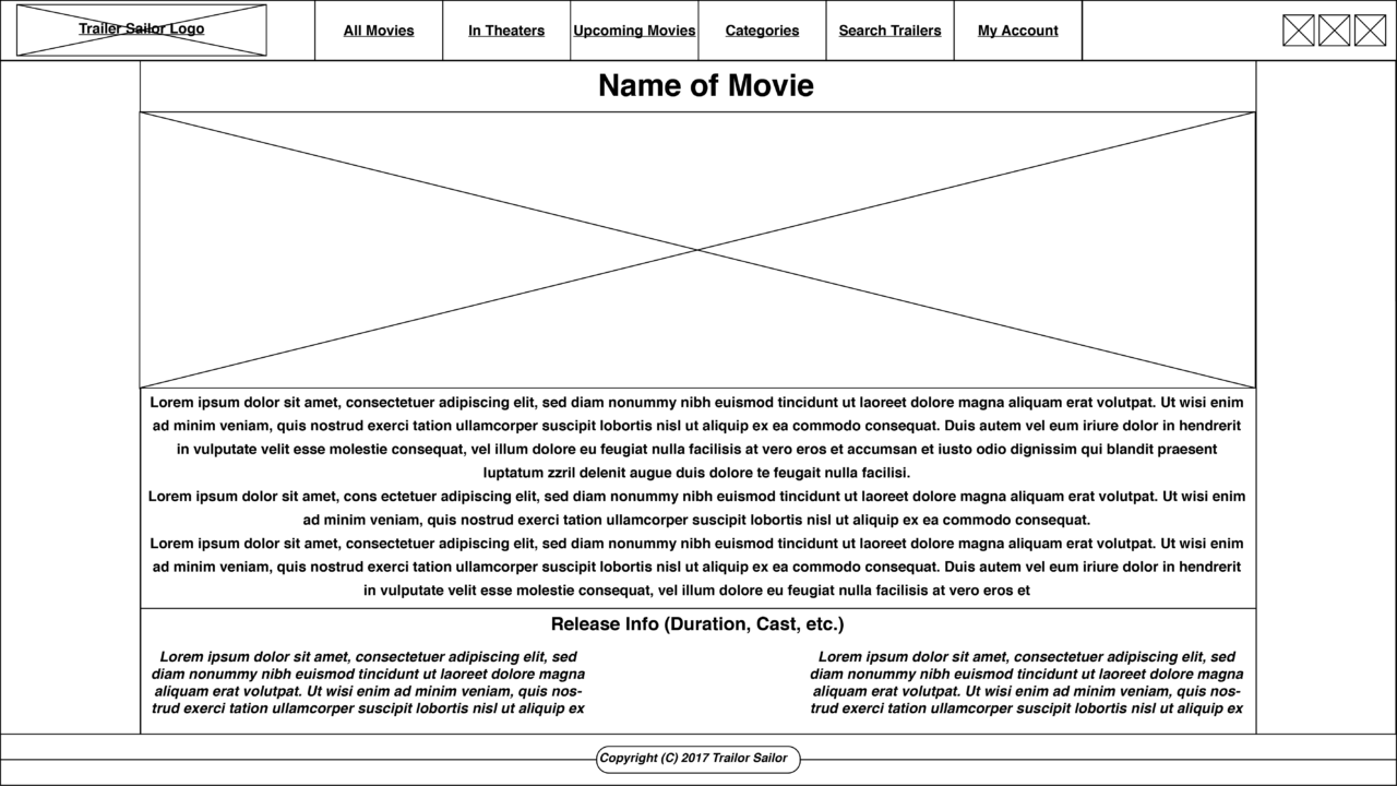 Individual Trailer Page.