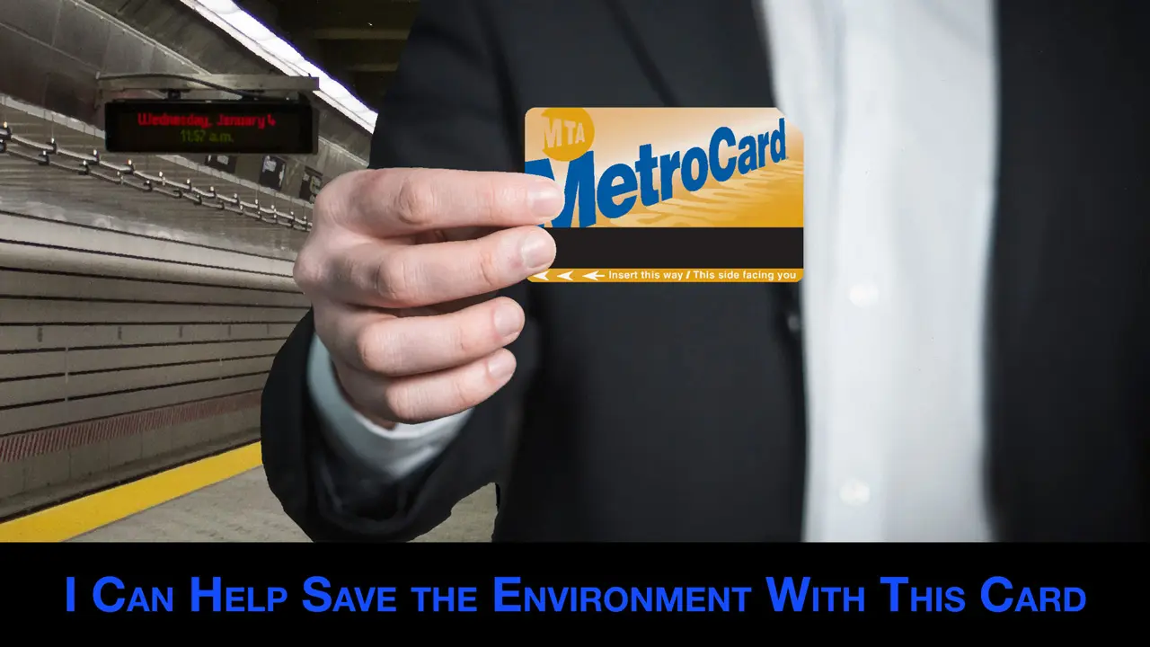 I can help save the environment with this card.